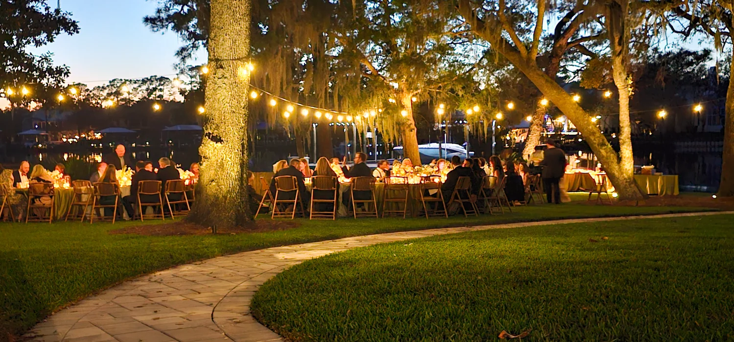 A Marrow seafood station at a wedding reception
