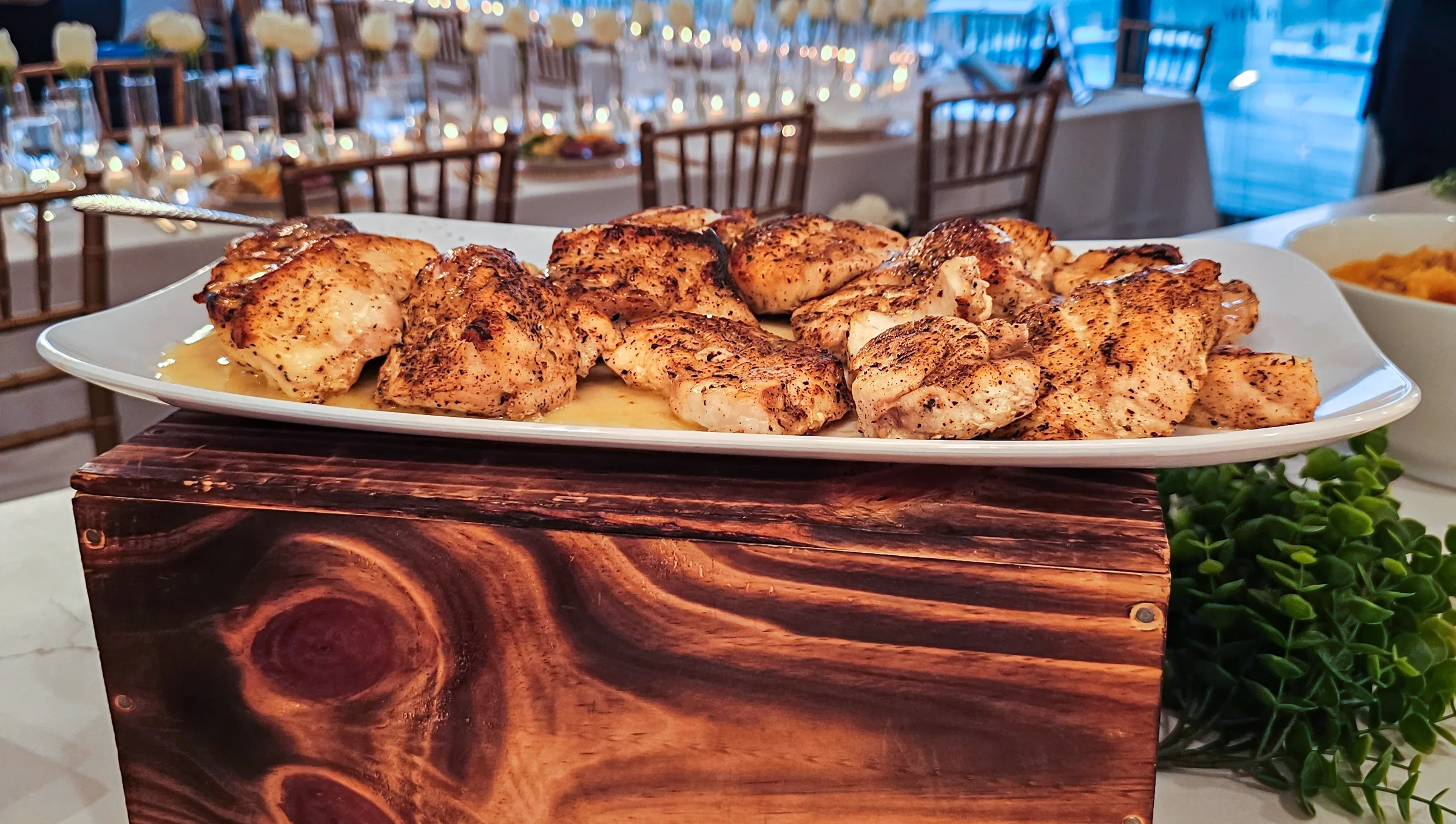 A plated Marrow entrée