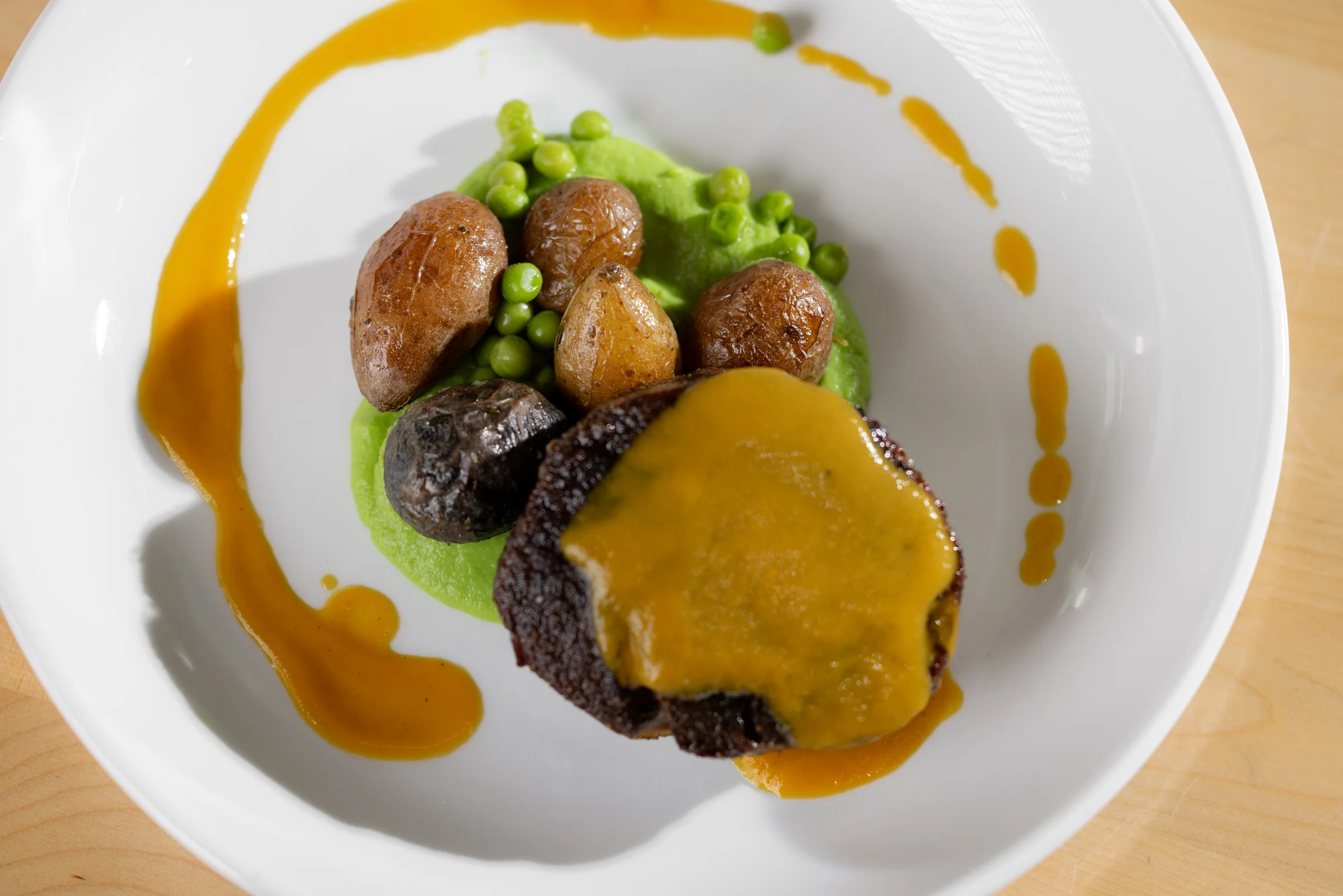 A beautifully plated Marrow course